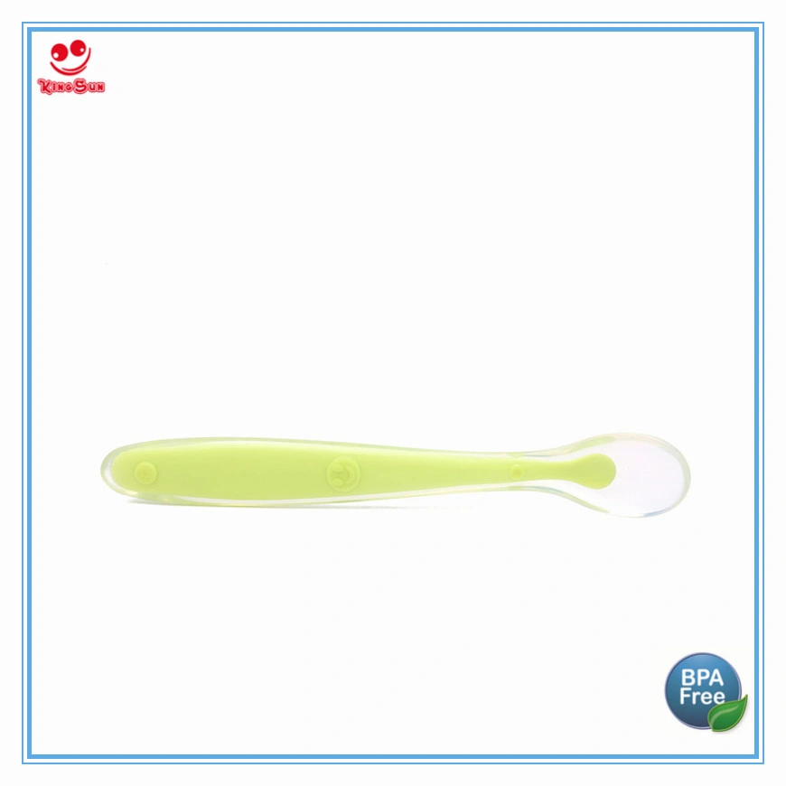 High quality/High cost performance  Cutlery Silicone Spoons for Baby Feeding Dinner Set