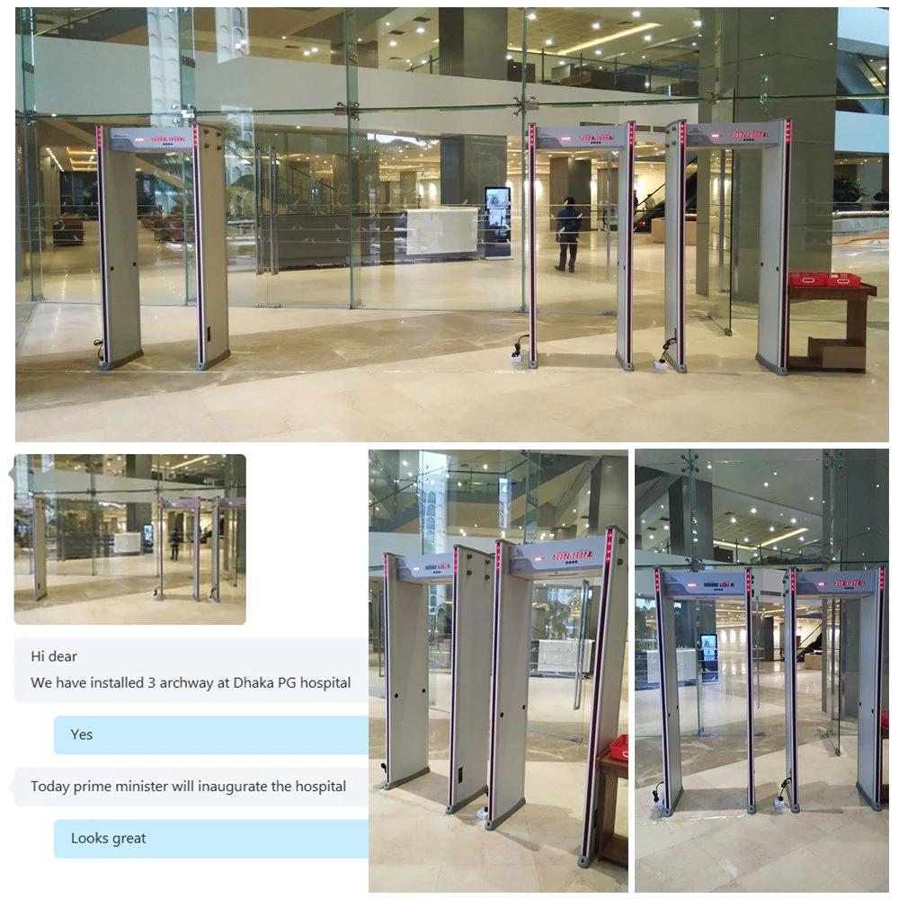 Fast Delivery High Sensitivity Security Equipment Walk Through Metal Detector for Public