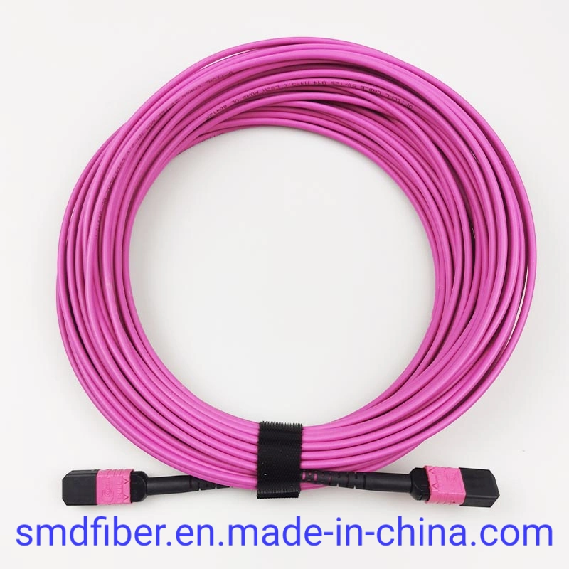 Telecommunication Equipment MPO/Upc to MPO/Upc Om4 Fiber Optic Cable