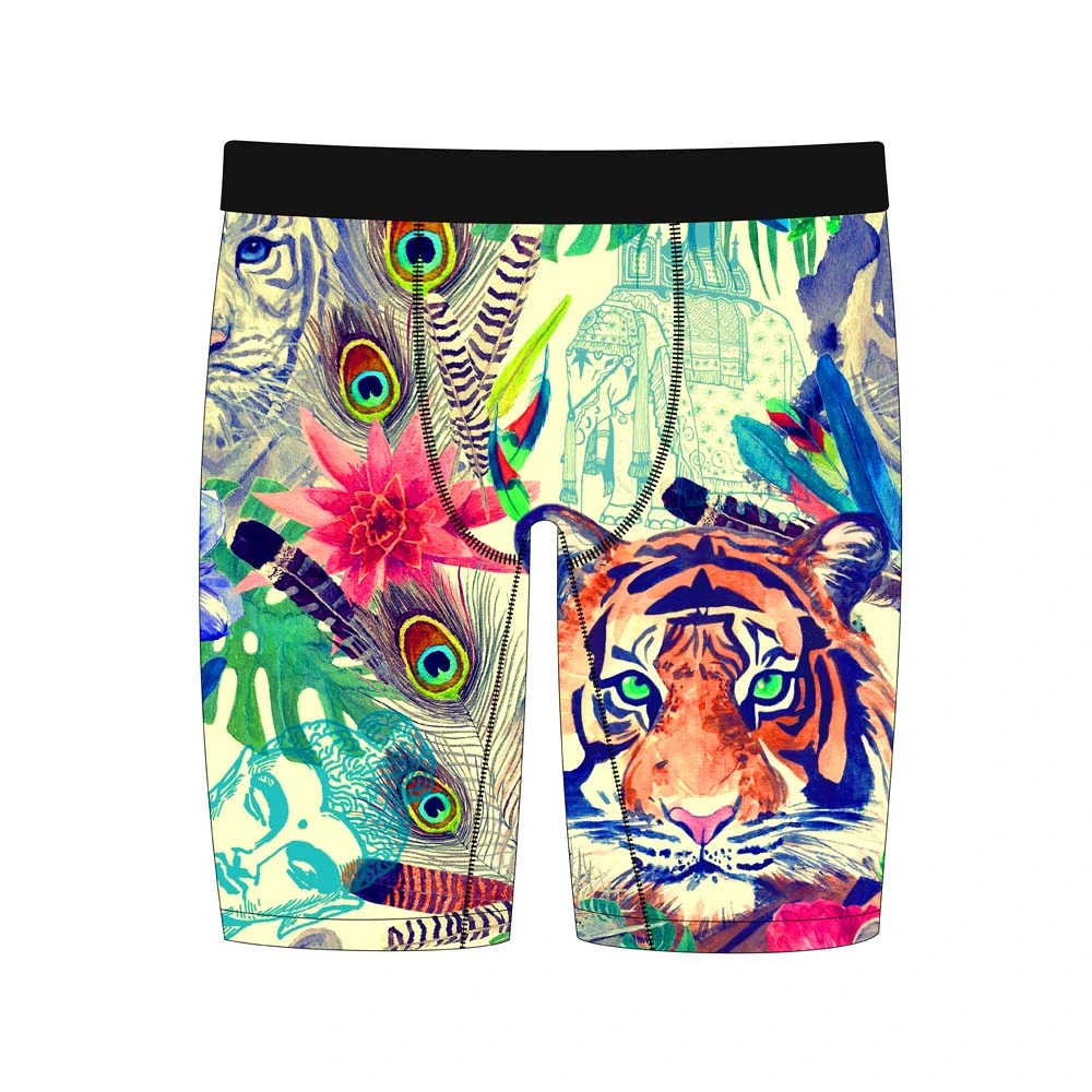 Vente chaude Conception personnalisée Confortable Boxer Briefs Shorts en polyester pour hommes Sous-vêtements.