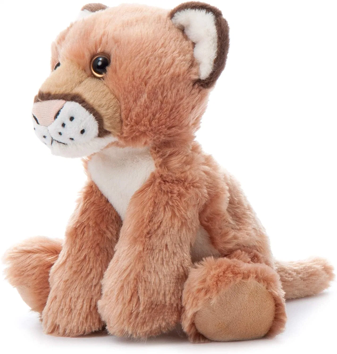 Brinquedo macio de peluche personalizável com assento médio do leão selvagem com animais