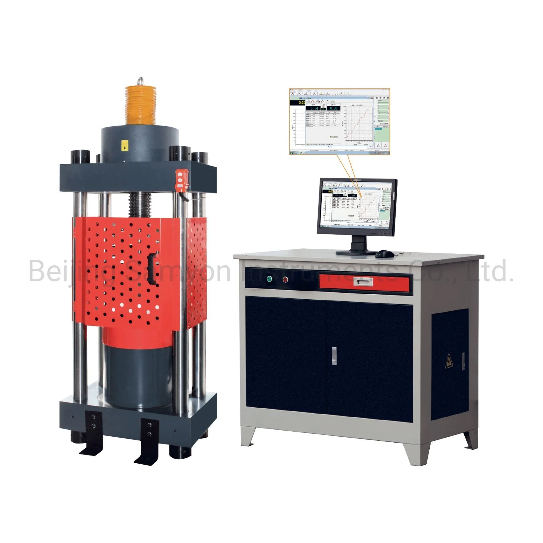 Professional Syw-2000 Concrete Block Compression Testing Machine