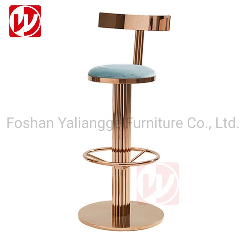 Newest Design Bar Furniture for Kitchen Metal Steel Base Bar Stool High Chair Tall Bar Chair Stool