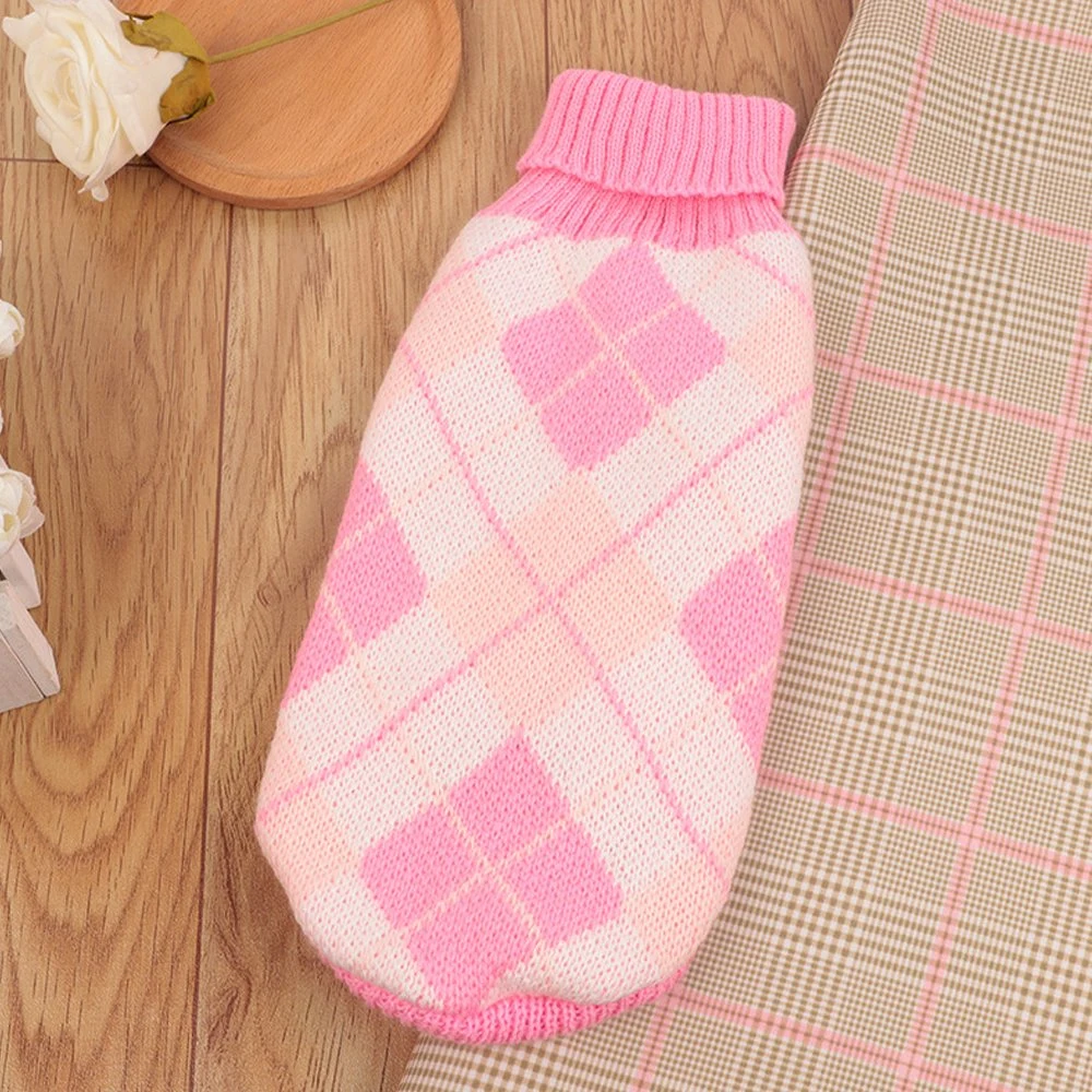 Factory Manufacturer Custom Winter Cotton Hand Crochet Knitted Cat Coats Pet Dog Clothes Sweater Clothing for Dog and Cats