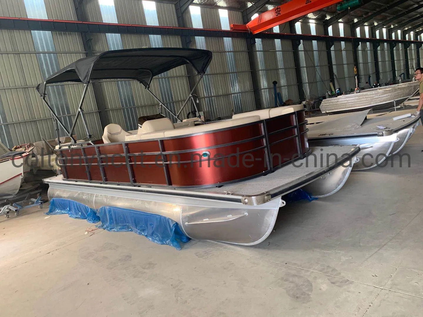 Aluminum Pontoon Boat and Motor Boat for Sale