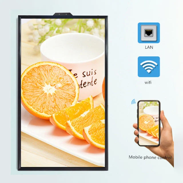 65" 55" 49" 43" de Android y Windows Reproductor Publicidad Escaparate colgando Monitor LCD legible con luz solar