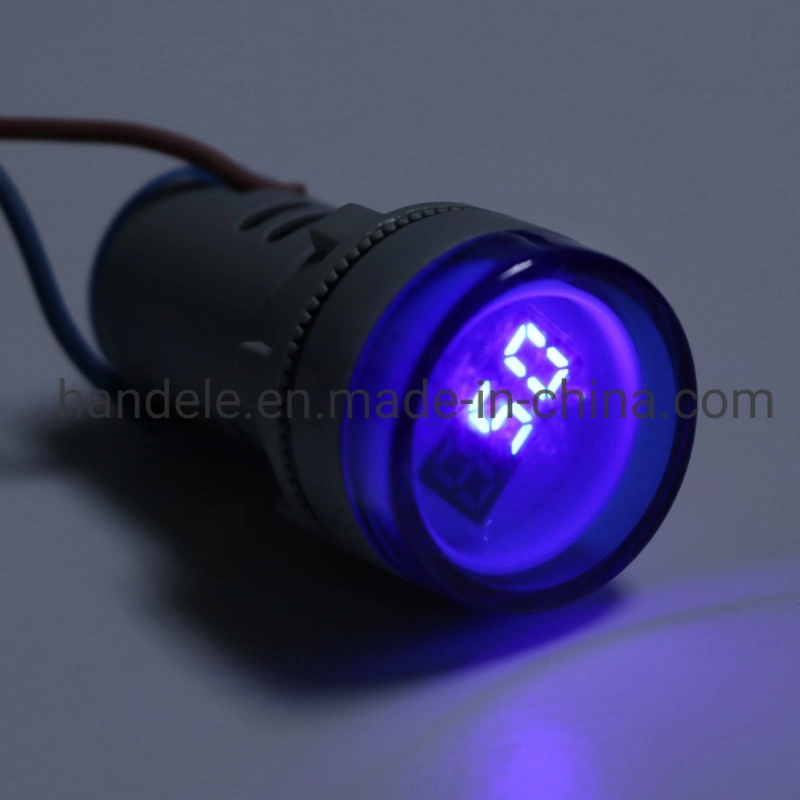 22 mm LED Digital Display Electricity Hz Frequency Indicator Light