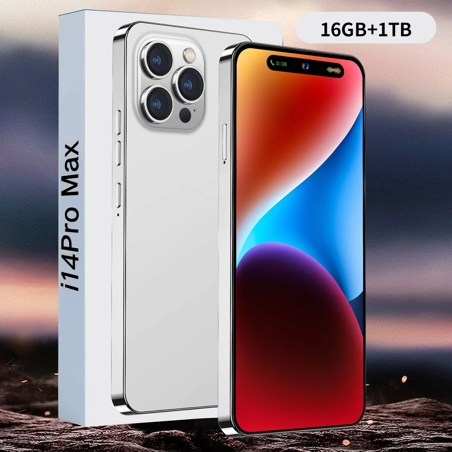 Los teléfonos Viqee Venta caliente Nuevo teléfono móvil inteligente I14Pro Max de 3GB+32GB celular Android, OEM/ODM gran cantidad en stock