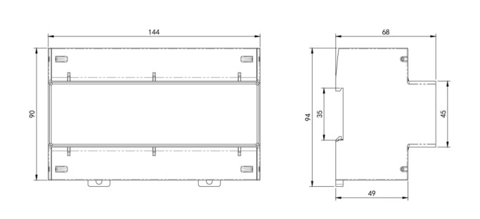 Dtsy1946A Multi-Rate Electric Energy Cloud Datenkonnektivität DIN Rail Remote Steuern Sie Prepaid Energie Wattmeter