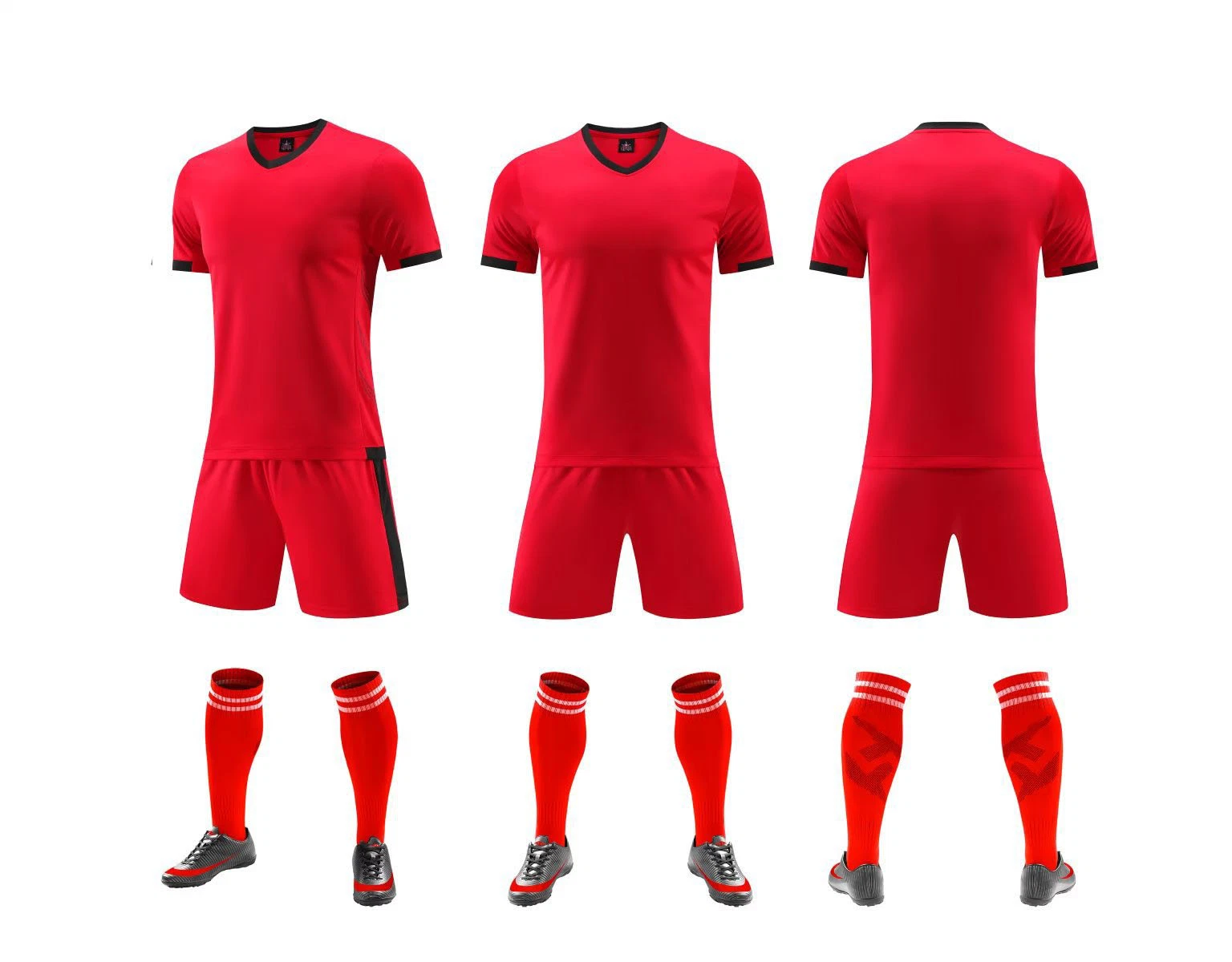 Wholesale/Supplier Football Jersey Set Sweat-Absorbing Breathable Match Suit Student Class Uniform Adult Children Football Clothes DIY Number