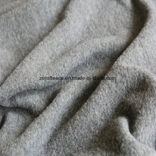 Grey Melange Cation Micro Fleece Antipilling with Brush