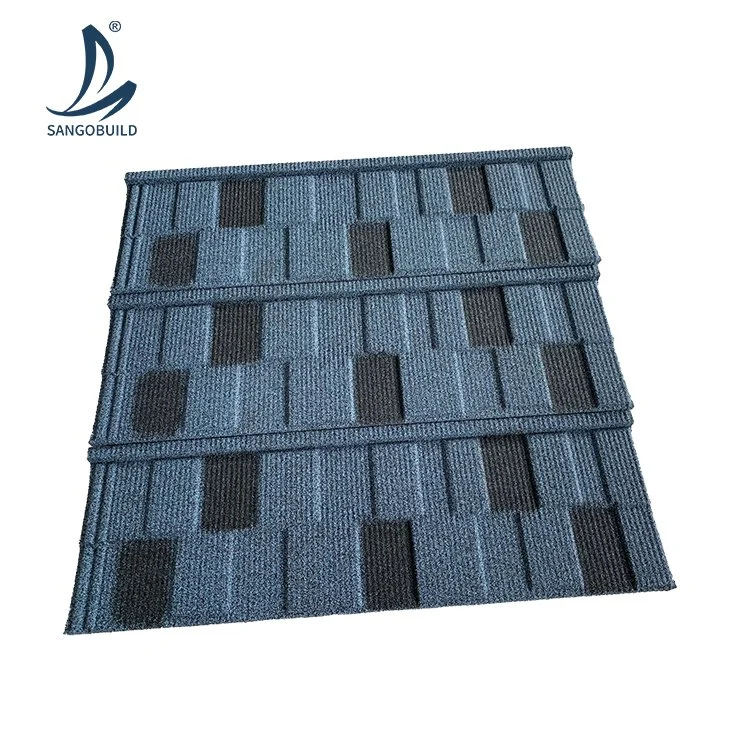 Various Colors Chinese Black Red Roof Tile Roofing Materials Guatemala Stone Coated Steel Roman Shingle Roof