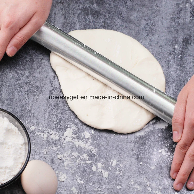 Stainless Steel Rolling Pin Metal Rolling Pin Bakers Cookie Pastry Dough Rolling Pin Esg10775