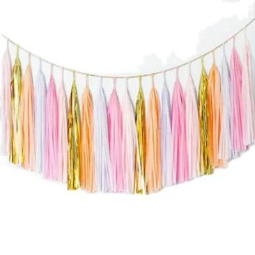 Wholesale/Supplier Colorful Birthday Wedding Party Decoration Paper Aluminum Foil Tassel