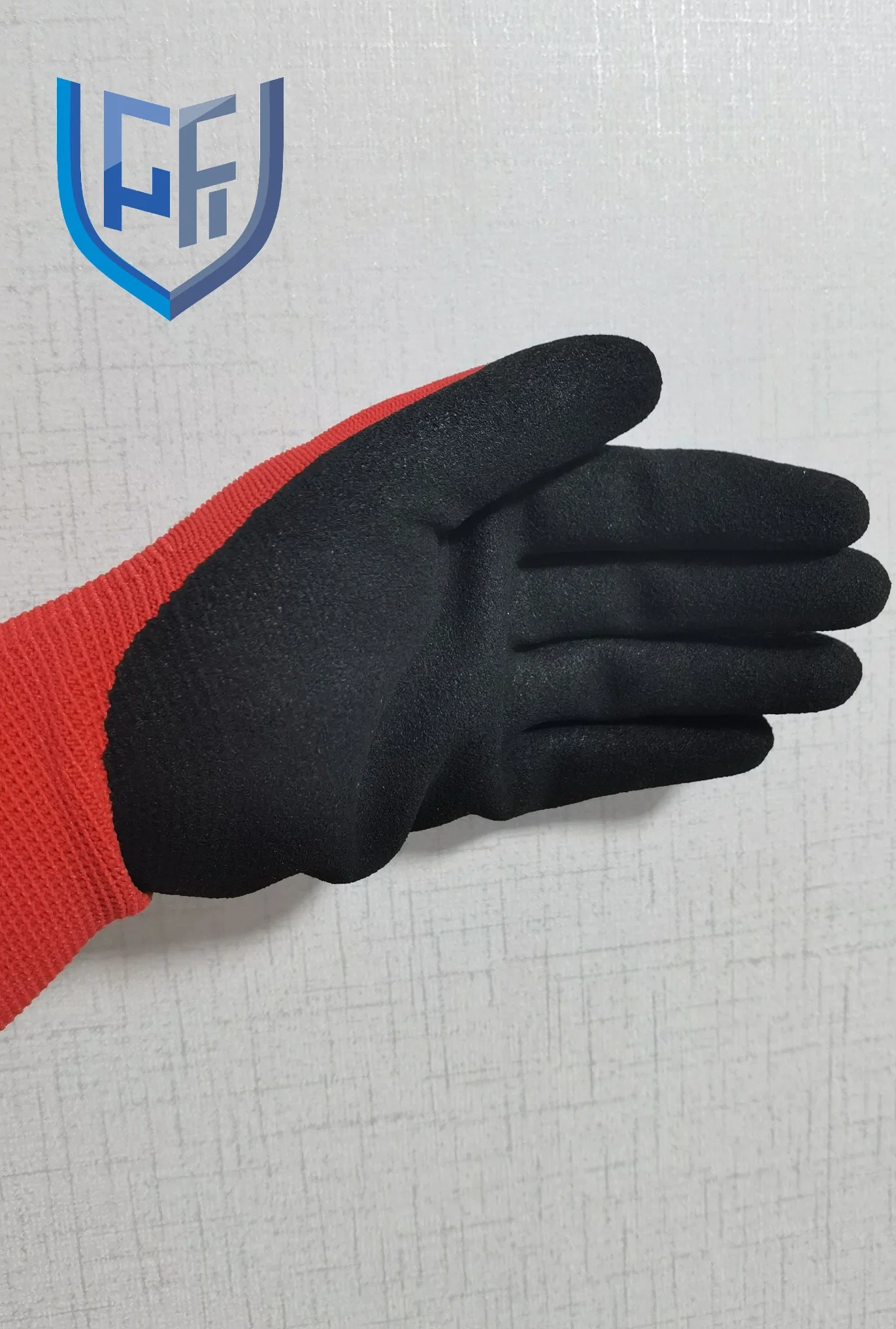 Populares 13G de nylon flexible recubierto de nitrilo Guantes de mano de trabajo