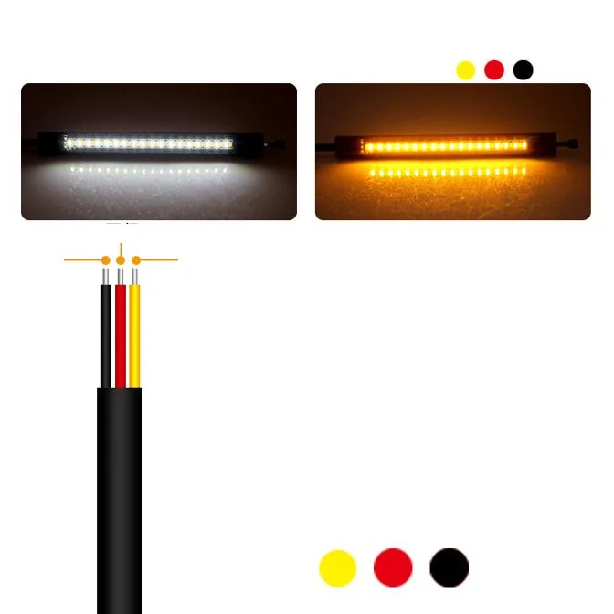 Ilumina el LED indicador de la conducción de la Niebla mini bicicleta deporte medidor impermeable faro del lado trasero de freno Moto Bombilla de luz atrás