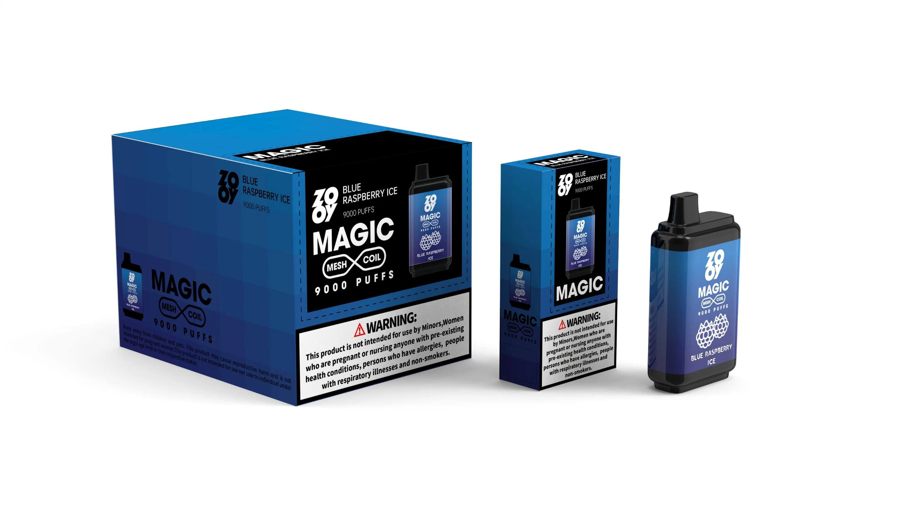 Новый продукт идеи Zooy Magic 9000 Puffs одноразовые Vape E к прикуривателю 650 Мач Аккумулятор 16мл предварительно заполненным тележек Регулируемая мощность Vapes насадка 9K бар