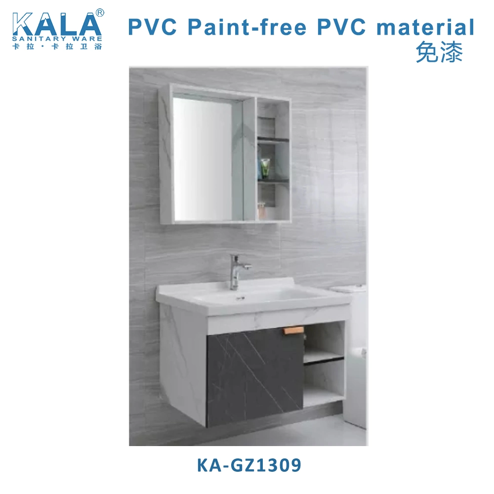 Simple Style Modern Design Bathroom Cabinet PVC Paint-Free PVC Material