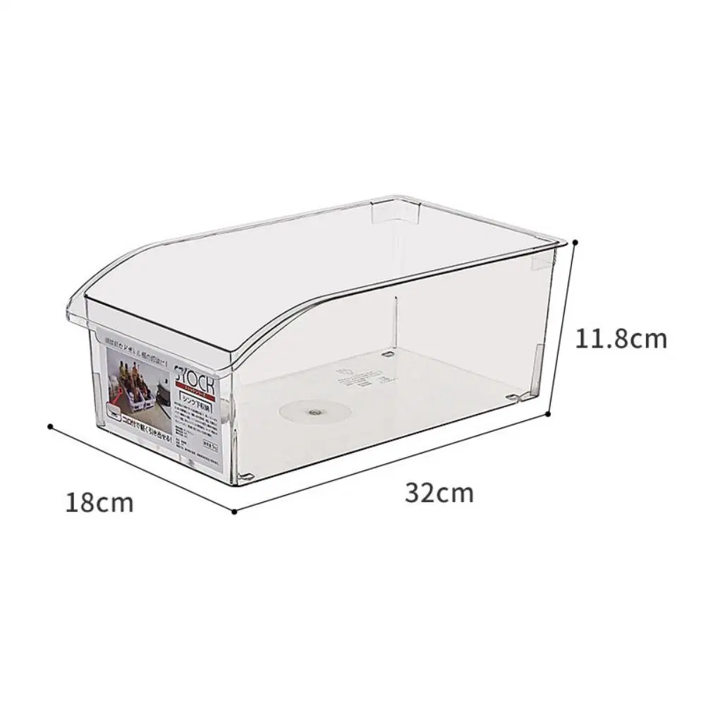 Freshness Refrigerator Preservation Transparent Fridge Organizer Stackable Storage Box