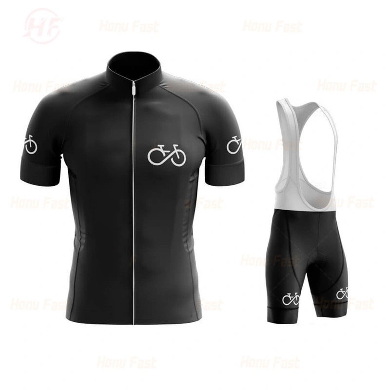 New Summer Short-Sleeved Men's Cycling Suit Set Moisture Absorption and Sweat Cycling Clothing