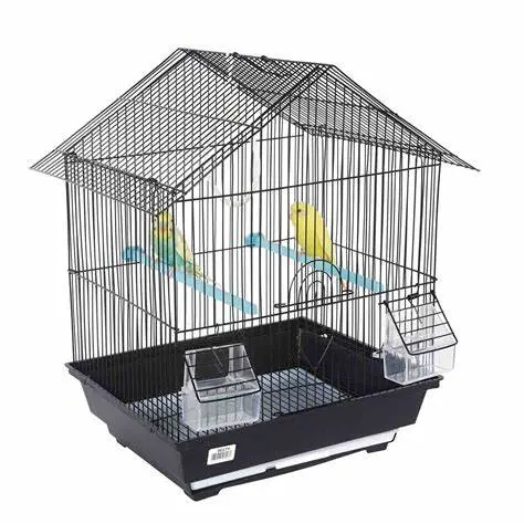 Factory Supply Large Metal Bird Cage with Plastic Trays