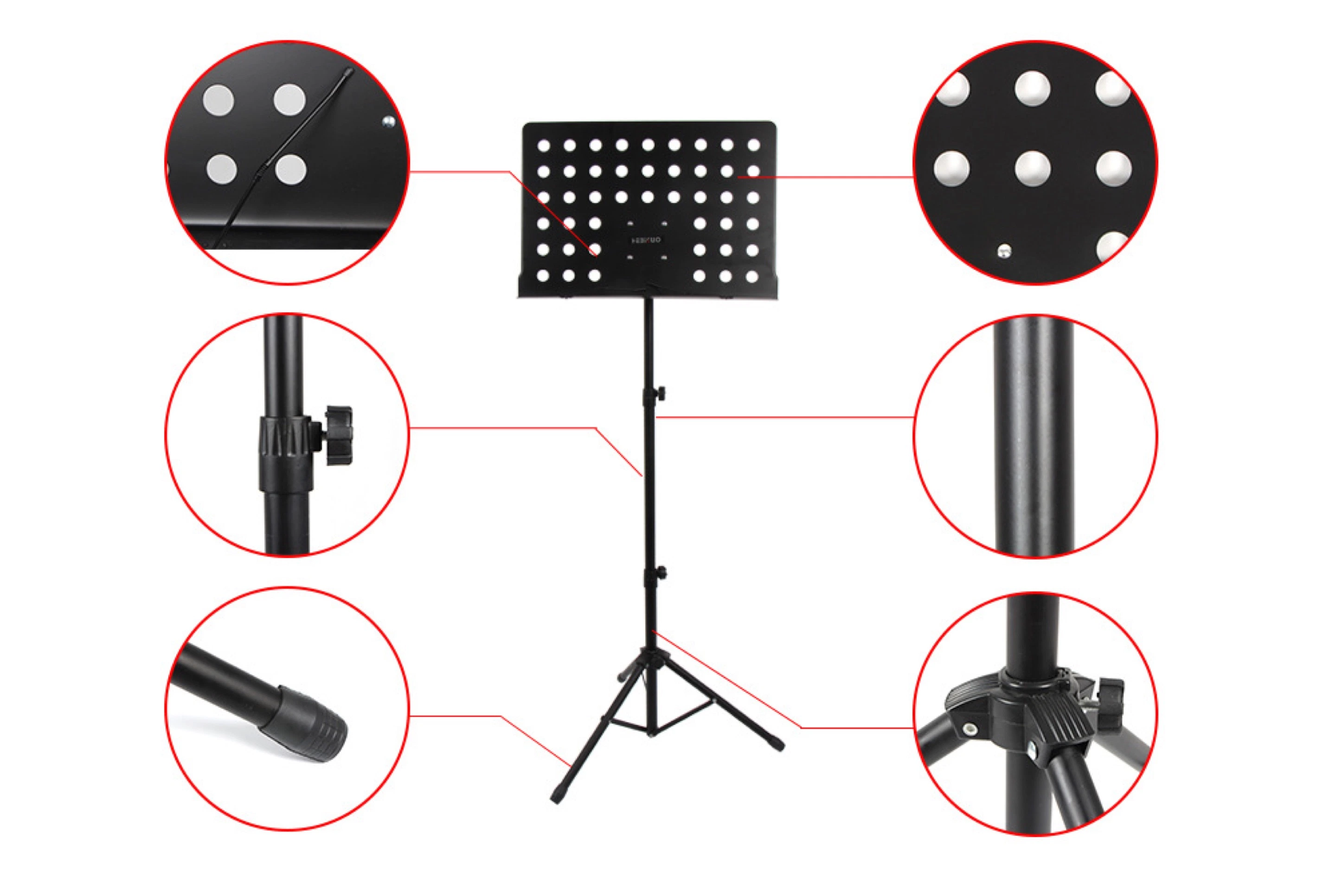 Metal Adjustable Foldable Orchestra Music Sheet Stand