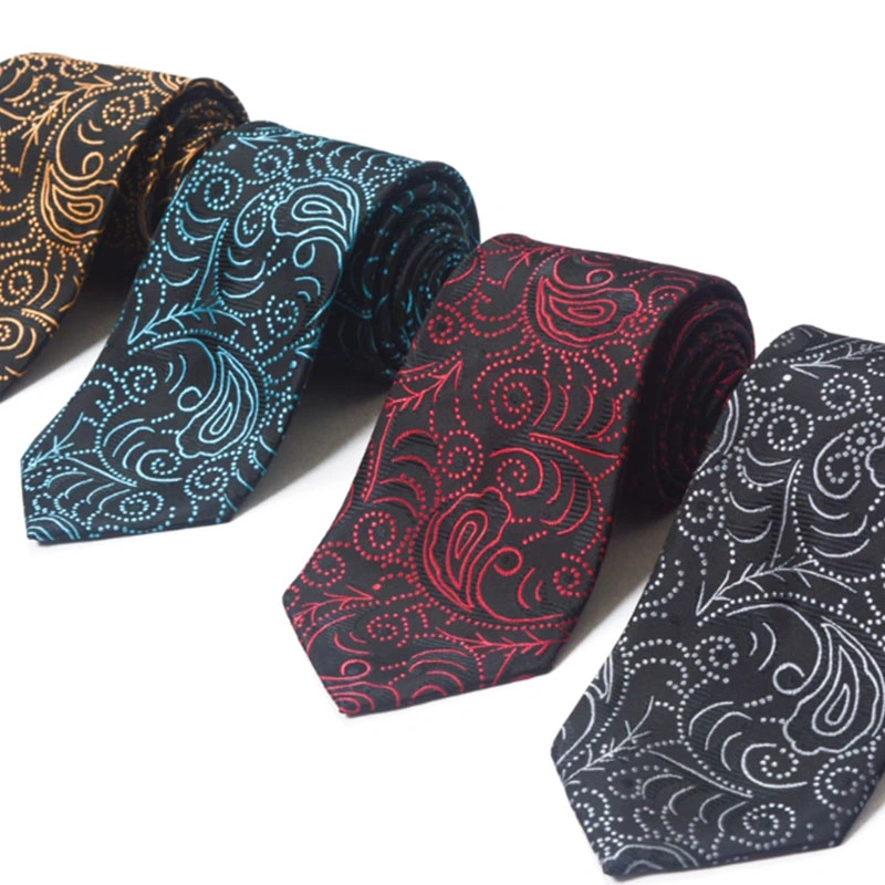 Luxury Man Italian Woven Custom Pure Silk Ties Paisley