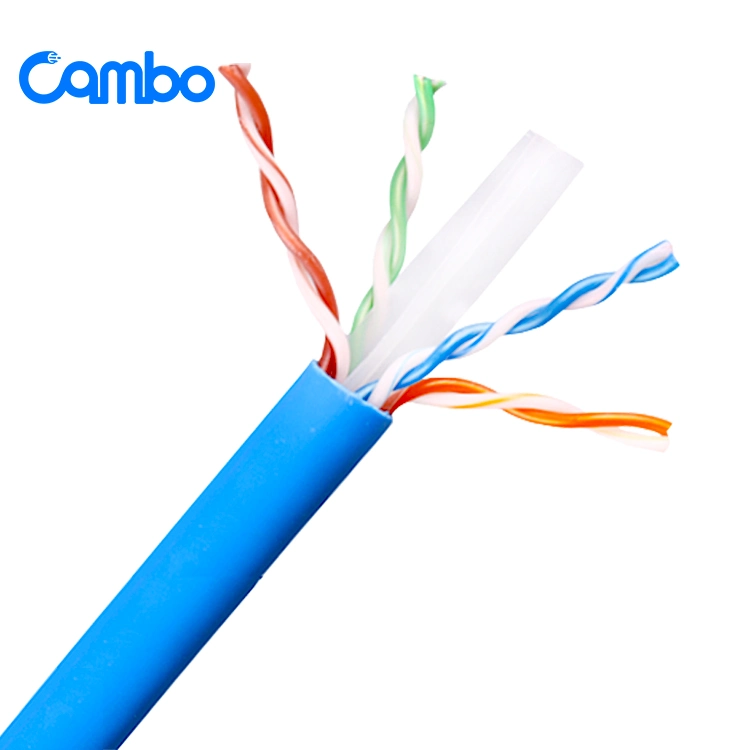 Free Samples Cmr/CMP 305m to HDMI 300meters 23AWG 24AWG Ethernet Cable CAT6 Indoor No-Shield Red Bare Copper CAT6 Cable