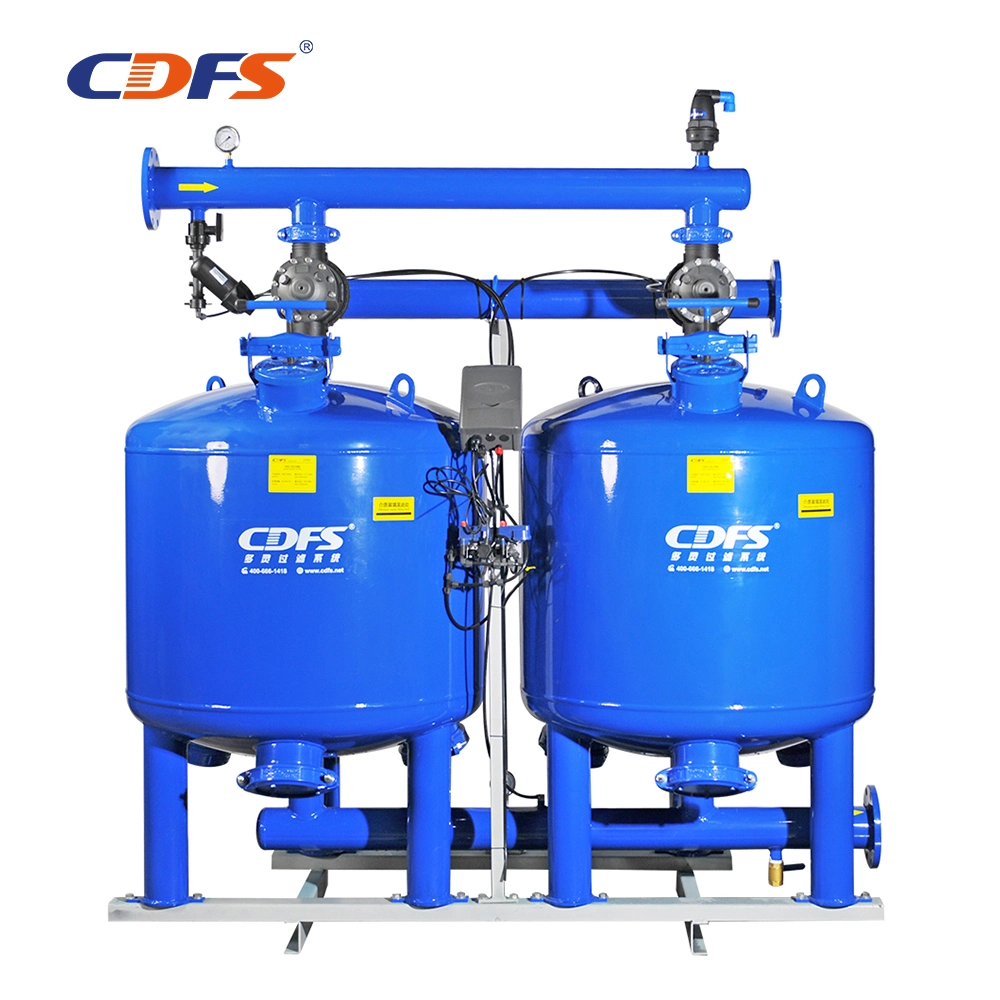 Industrial Water Filter Automatic Backwash Pressure Sand Filter Quartz Sand Media Filter for Seawater Desalination Water Treatment/Drip Irrigation System
