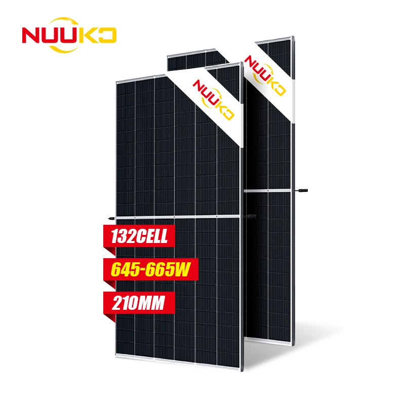 Popular Nuuko Solar Panel Industrial Solar Module 210mm Cell 645-670W