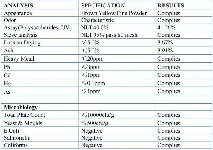 Reishi Extract Powder with Polysaccharides