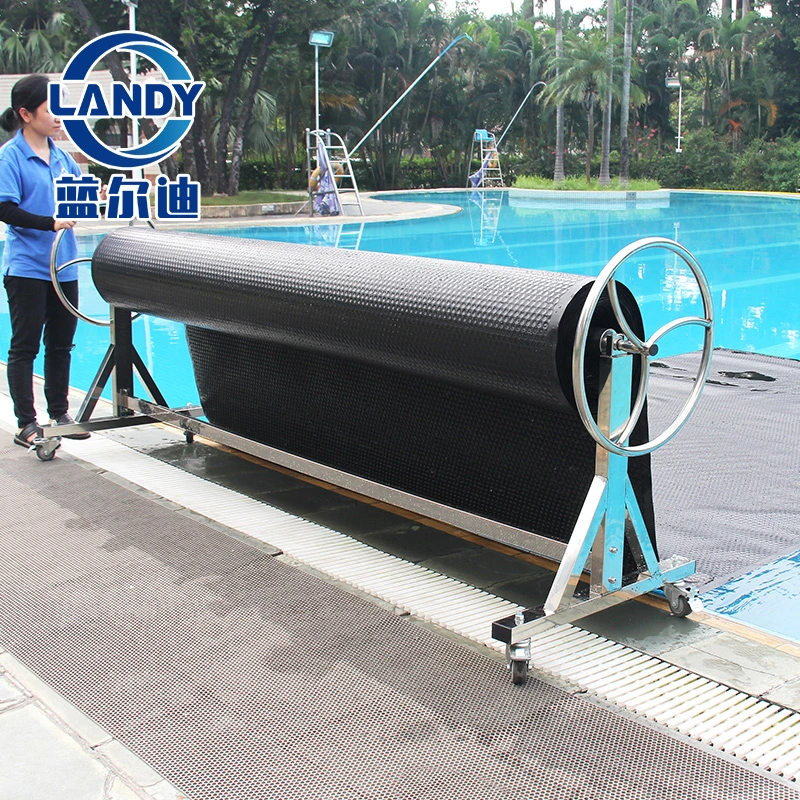 غطاء بلاستيكي خاص للفقاعات الزرقاء الصافية لحمام السباحة PE Solar