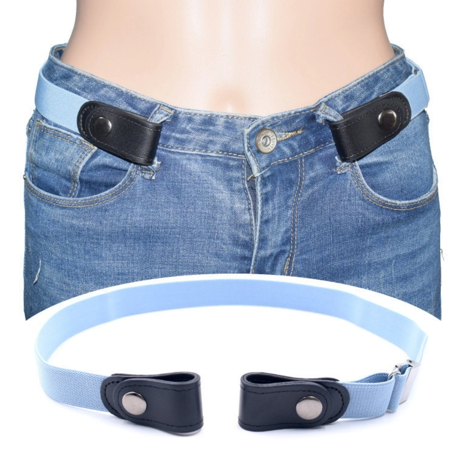 Adjustable Design Canvas Elastic Belt Fashion Jeans Pants Fabric Waist Women Belt