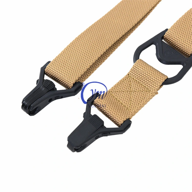 Length Adjustable Metal Hook Two Points Gun Sling for Outdoor Hunting