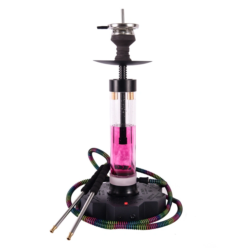 Luxury LED Light 2 Horse Drink Atmosphere Party Hookah for Shisha Lounge