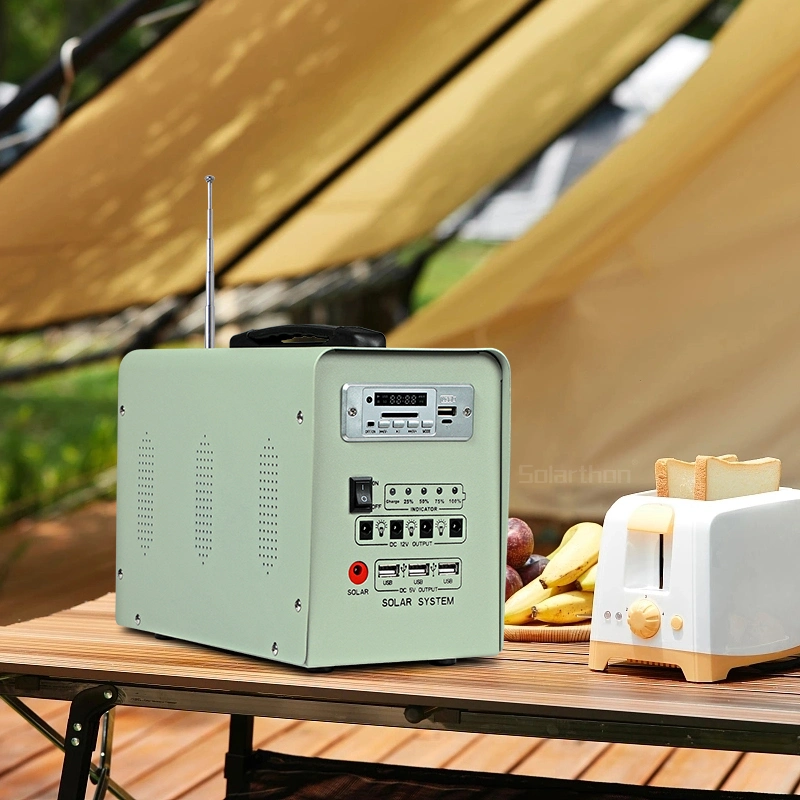 Portable 50W Small Solar Power System Long Battery Life for Home Use