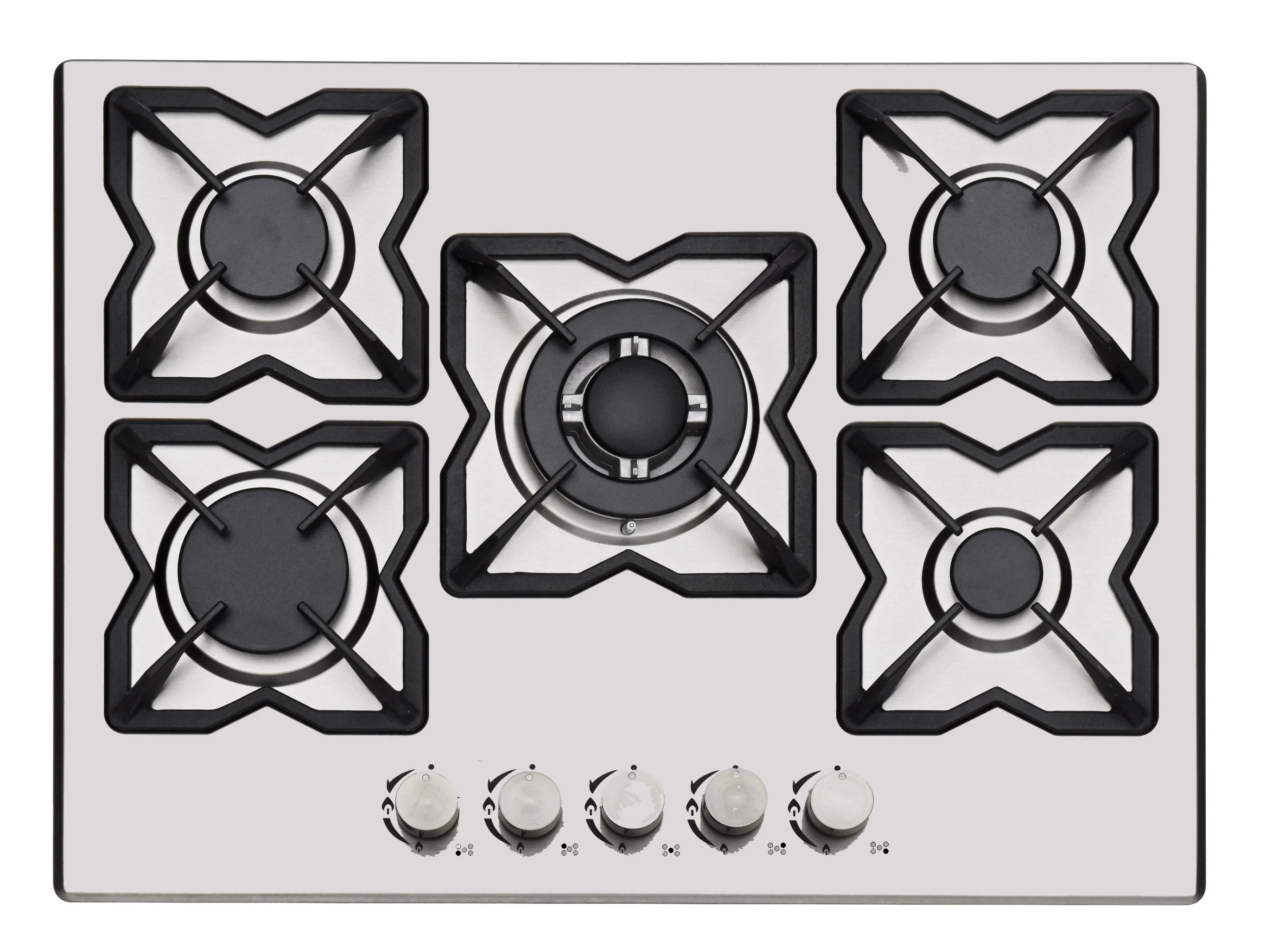 304 Level Stainless Steel Panel Gas Stove Kitchen Appliance (JZS65011)