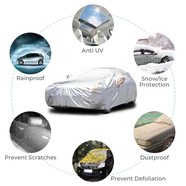 Car Cover Waterproof Automatic Blue Folding Car Cover Full Set Car Body Cover