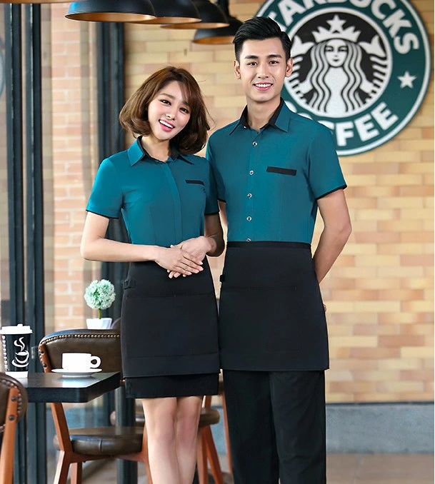 Cafel Uniform Neueste Design China Kellner Restaurant Kundenservice Bau Werkseitig Angepasste Größen