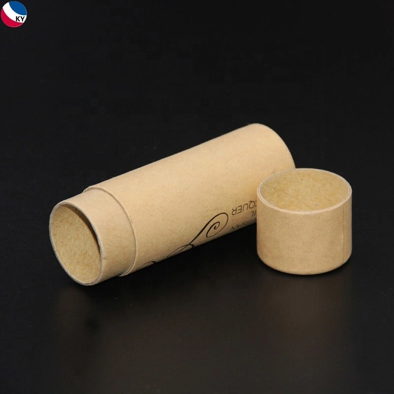 Papier kraft brun Hot-Selling ronde Emballage cadeau personnalisé tube du vérin de boîte de thé de café