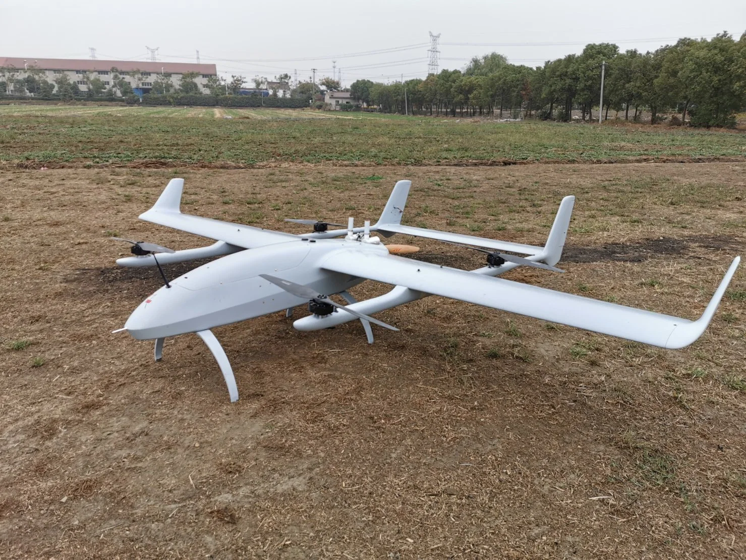 2023 Nuevo 20kg Payload Gran elevación pesada Drone ala fija VTOL híbrido UAV para la encuesta