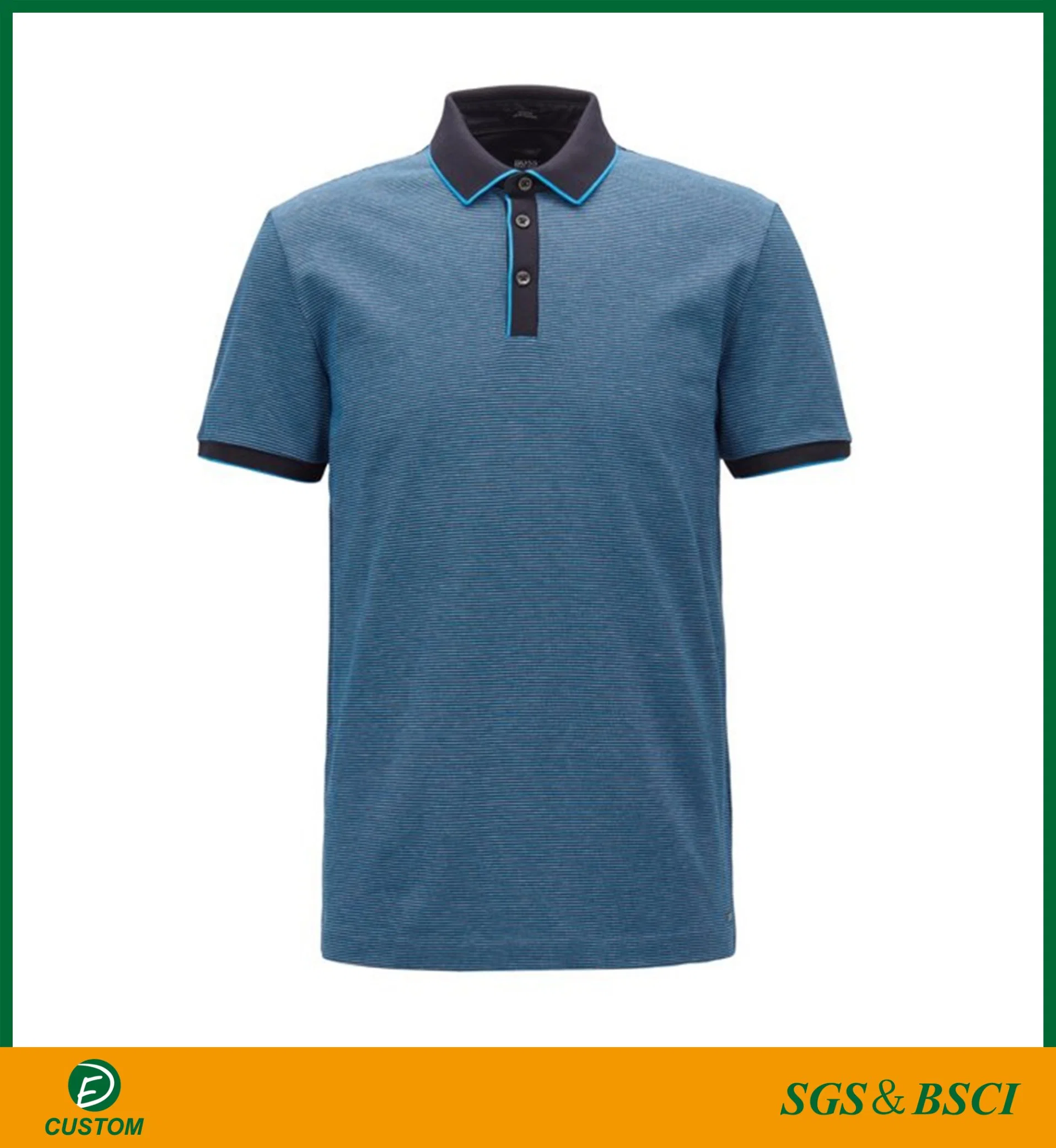 Short Sleeve Pique Embroidery Golf Polo Shirt with Low Price