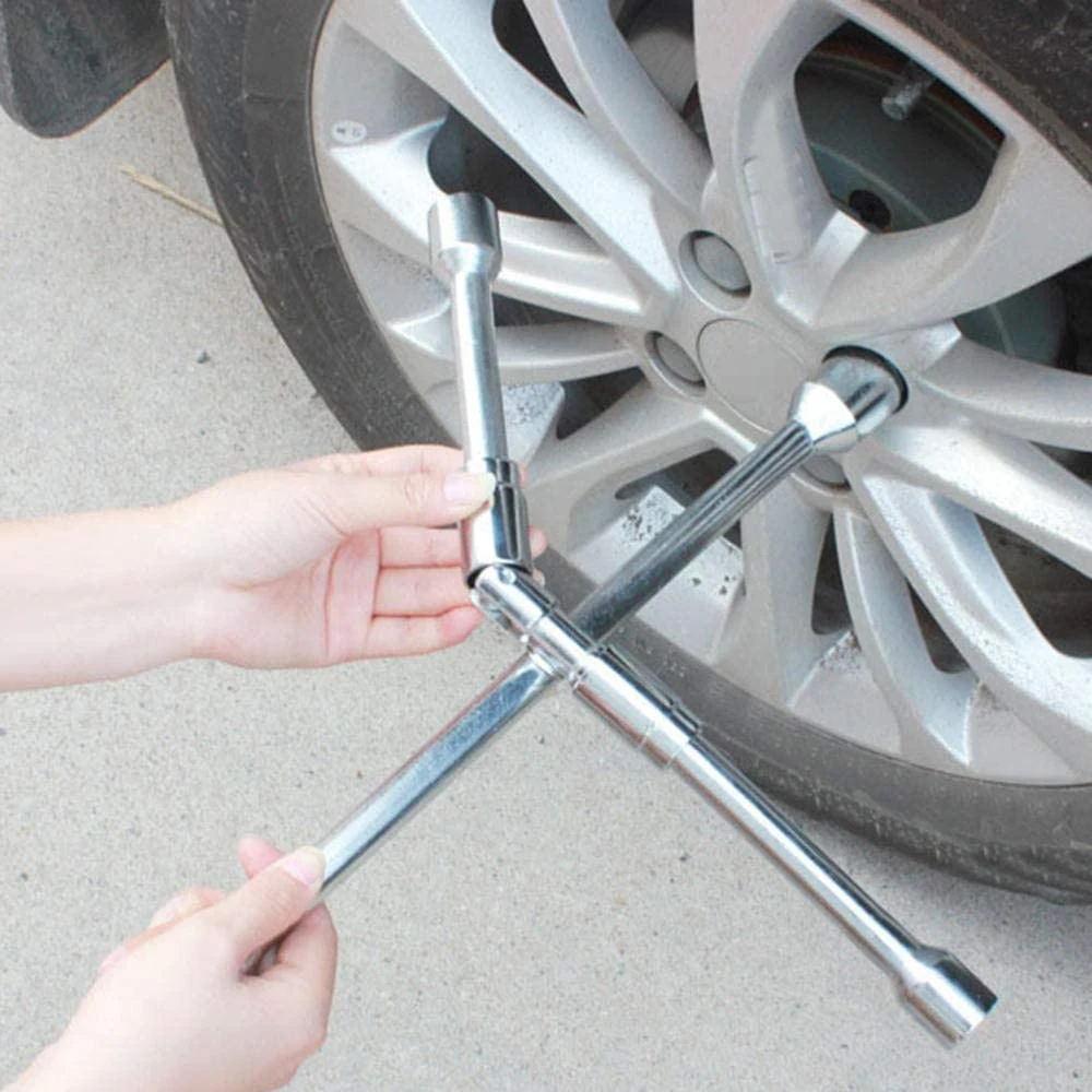 Durable Folding 4 Way Wrench for Car Vehicle for Car Vehicle (48110018)