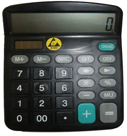 Ln-F15003 Solar Dual Power System 12 Digits Plastic PP ESD Calculator