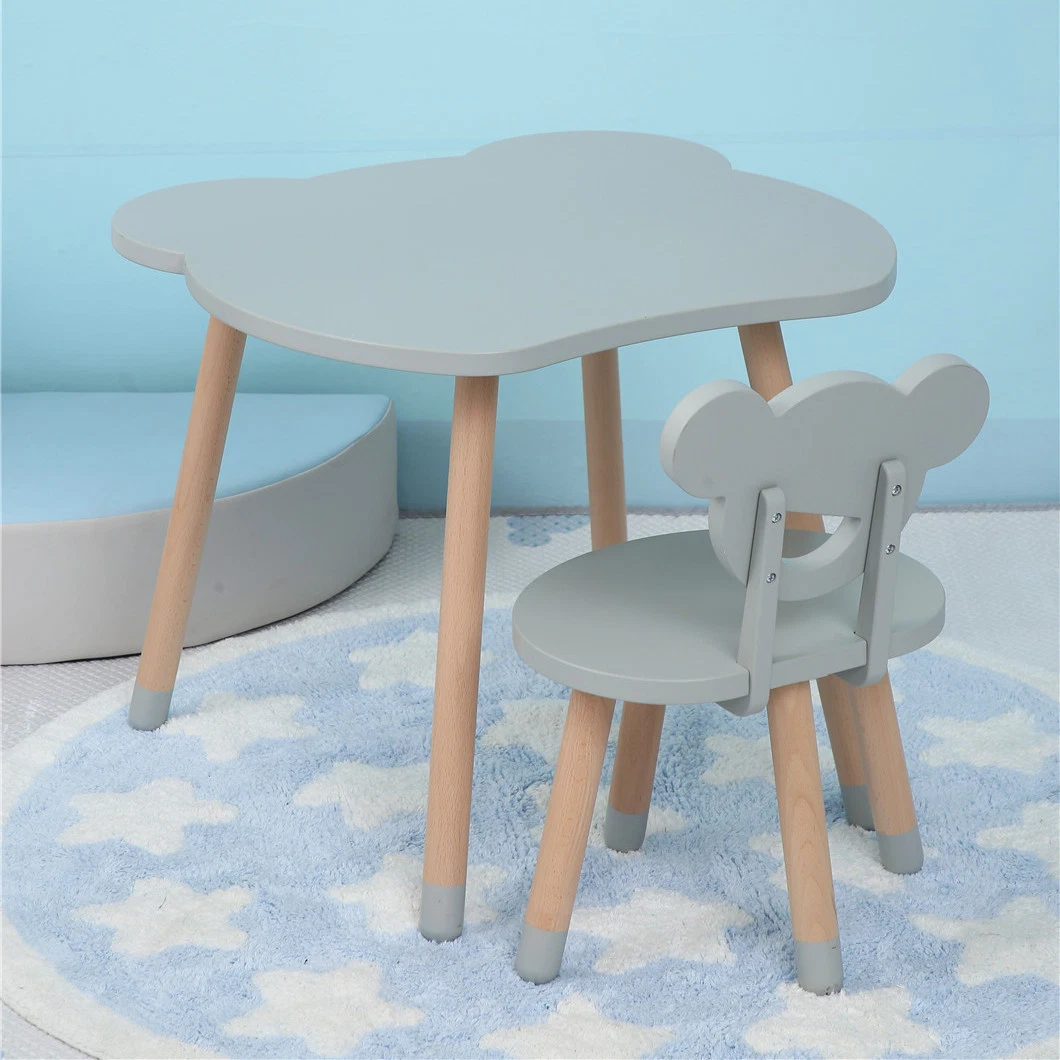 European Style Design Colorful Kids Table and Chair Set Preschool Furniture