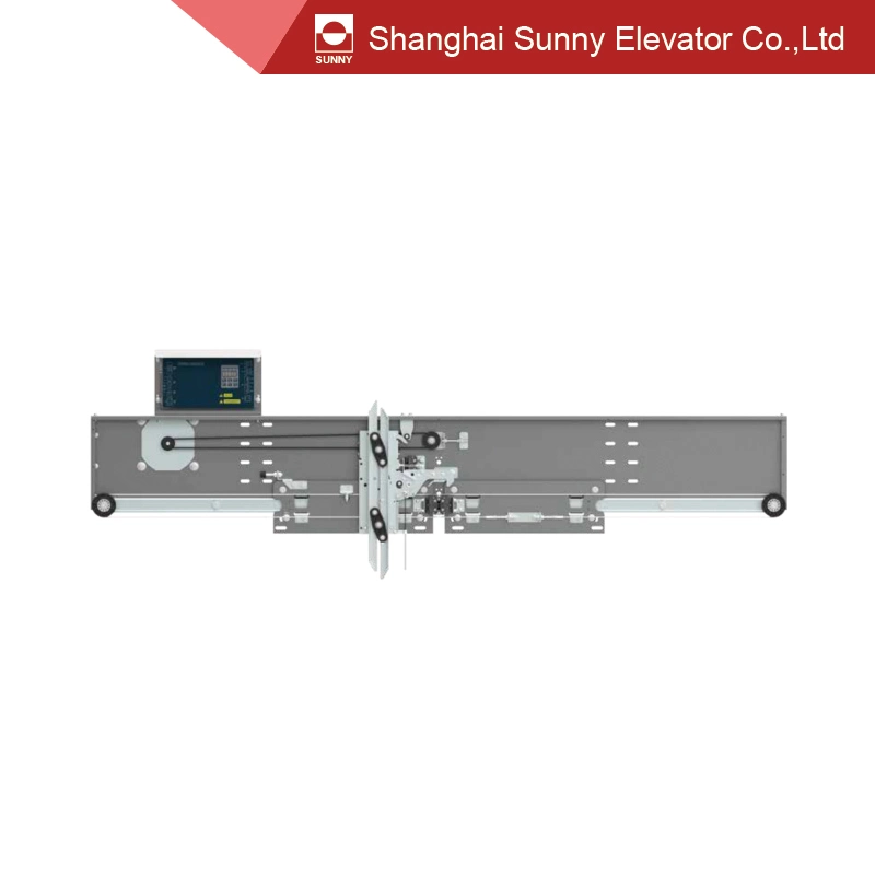 600~1200mm Jj 2-Leafs Elevator Center Opening Landing Door Device