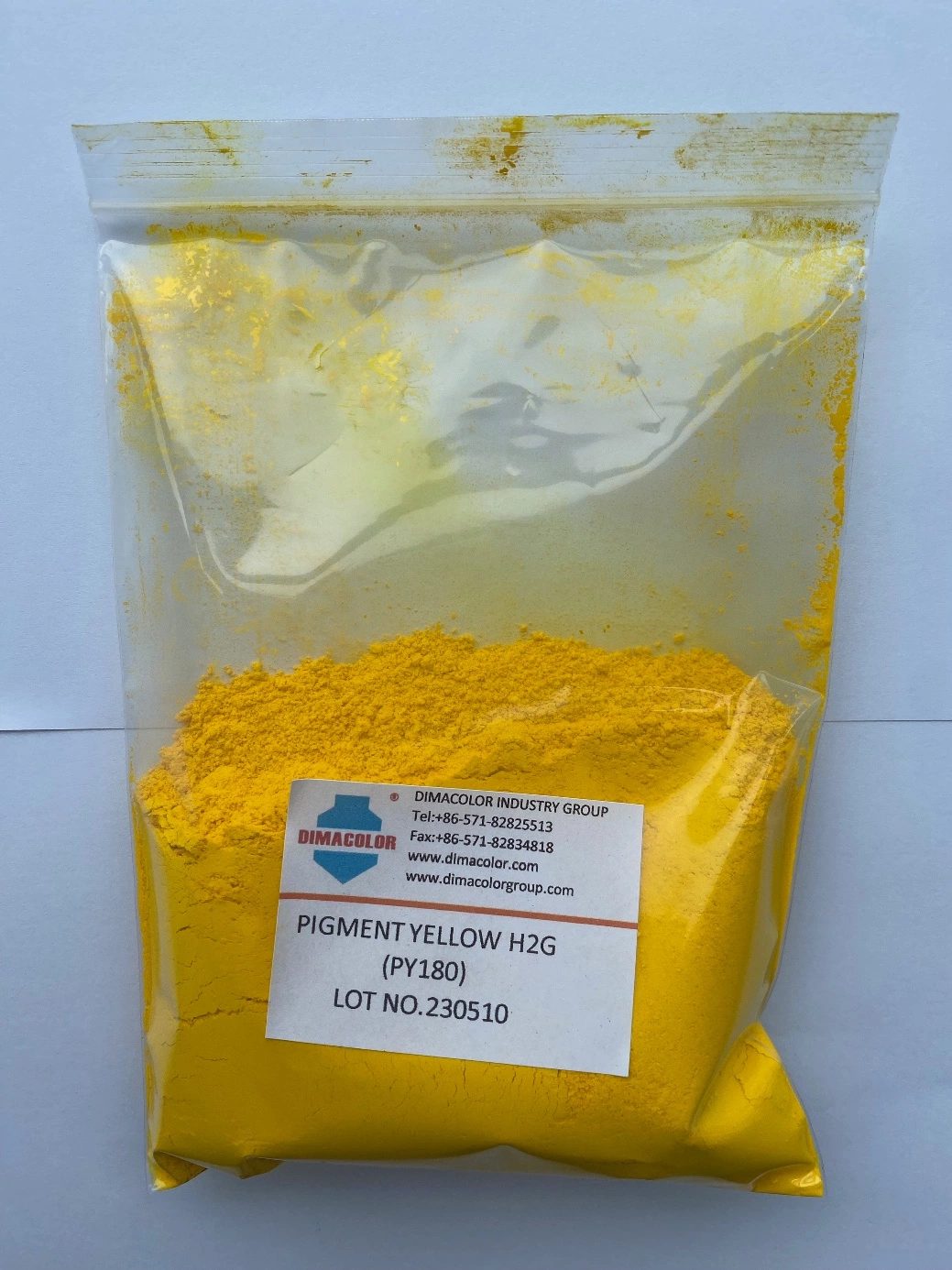 Pigment jaune H2G 180 pour encre peinture revêtement textile plastique Colorant papier
