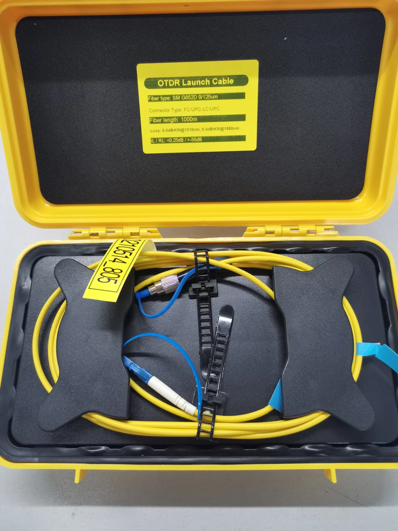 Sc-APC OTDR Dead Zone Eliminator, Fiber Rings, Fiber Optic OTDR Launch Cable Box 1km Single Mode 1310/1550nm