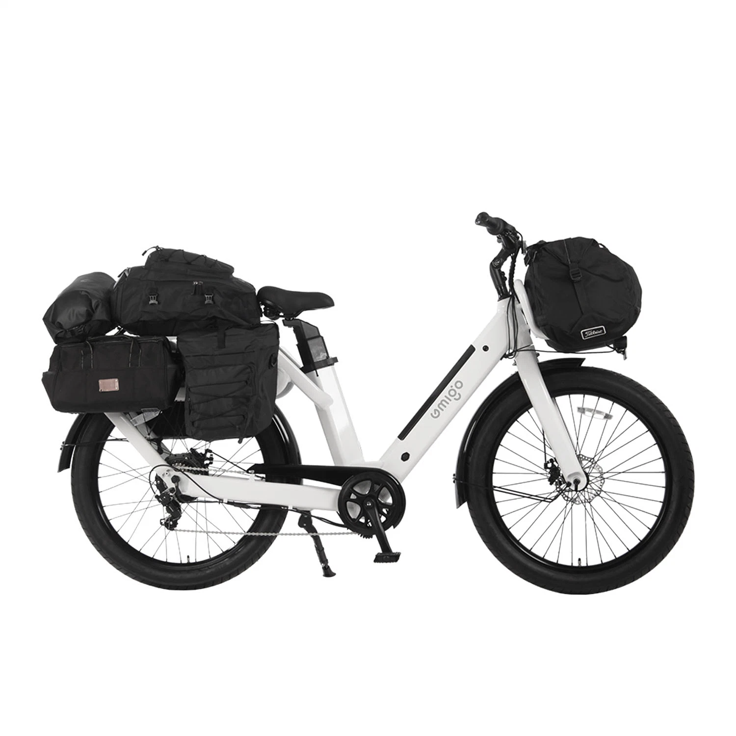 48V 27ah Vélo électrique 500W Gros vélo électrique de puissance Deux batteries de vélo de cargaison à pneus gras de livraison