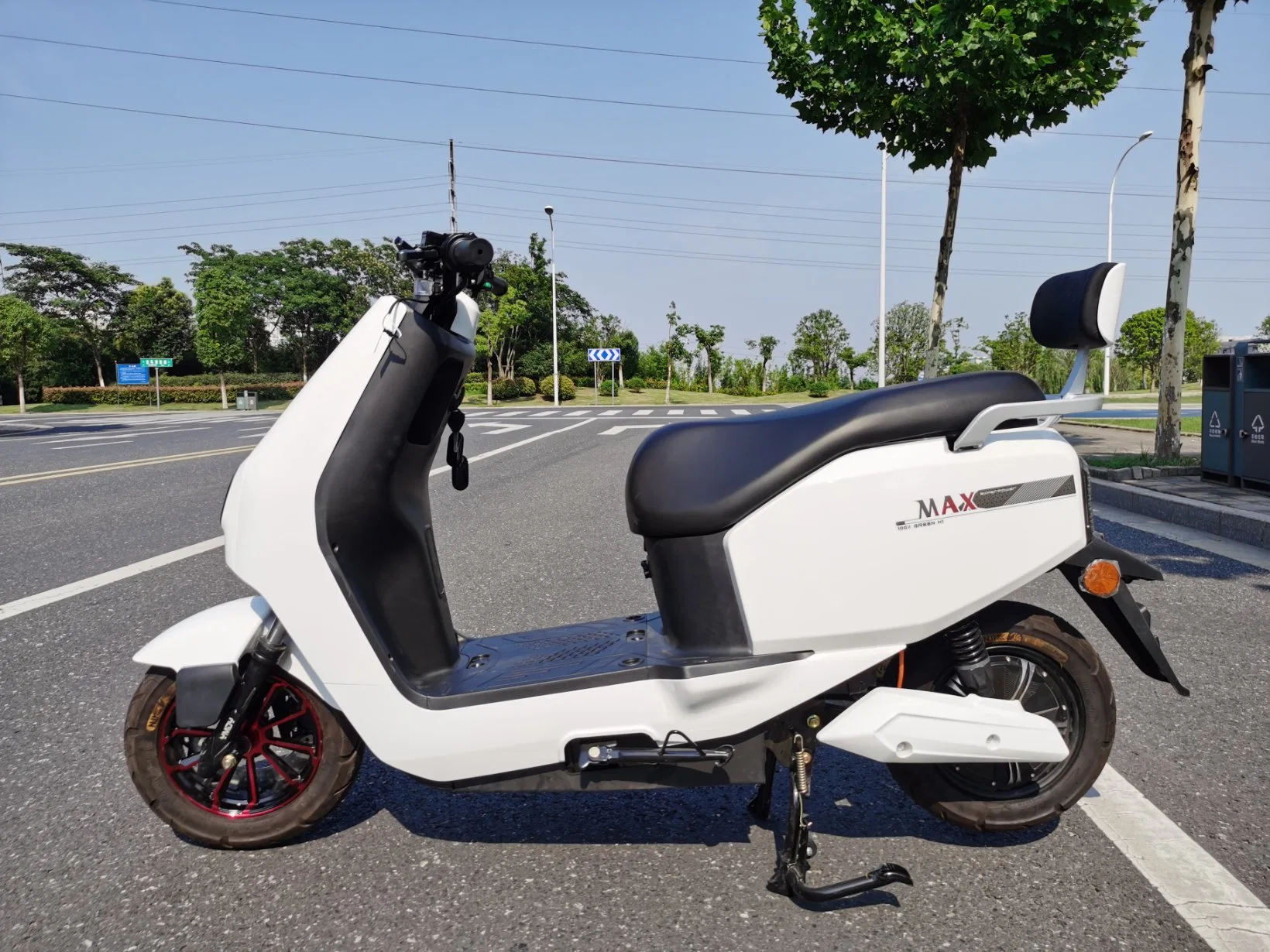 800W 2 Wheel Adult Mobility Scooter Electric Moped with Pedals Made in China